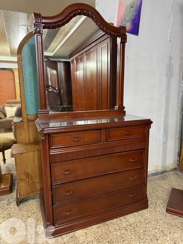 غرفه نوم خشب لاتيه وزان ملبس قشرا سنديان 7