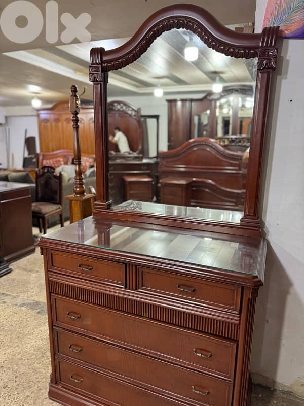 غرفه نوم خشب لاتيه وزان ملبس قشرا سنديان 8