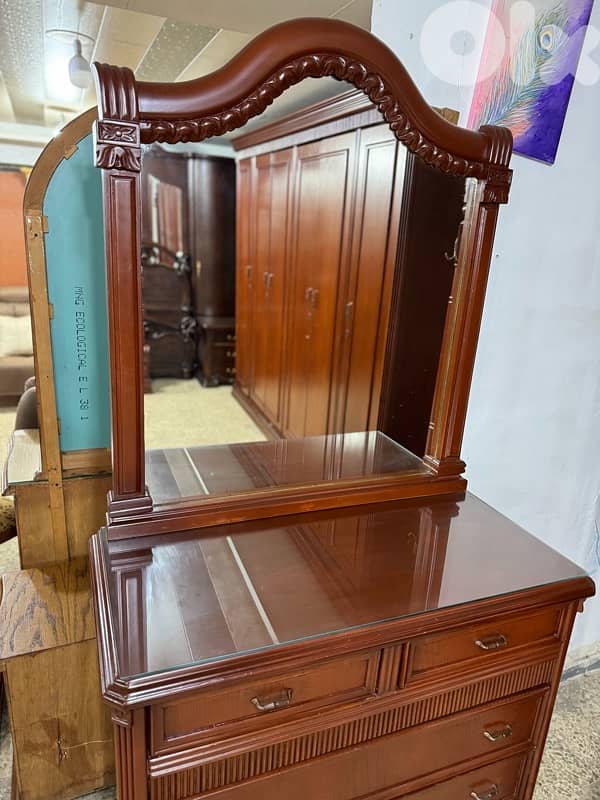 غرفه نوم خشب لاتيه وزان ملبس قشرا سنديان 9