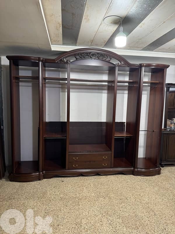 غرفه نوم رائيسه خشب لاتيه وزان صنع مصري ملبس قشرا تنباك 9