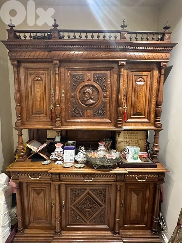 antique victorian buffet cabinet 19th c for dining room 0