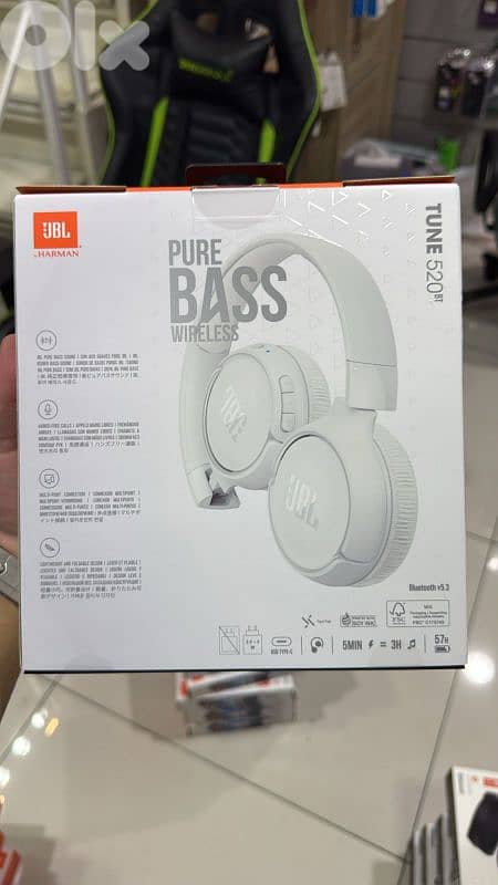 Jbl tune 520bt white 1