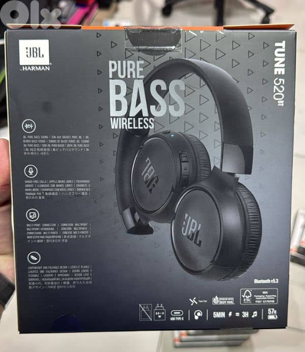 Jbl tune 520bt Black 1