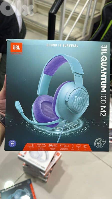 Jbl Quantum 100 M2 cyan 1