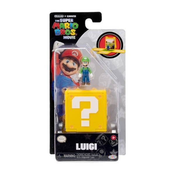 super mario movie 1.25" mini figure LUIGI 0