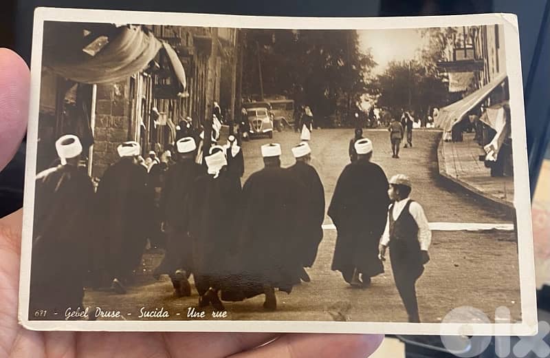 كرت بريد بيروت جبل الدروز السويداء سنة ١٩٤٧ 0