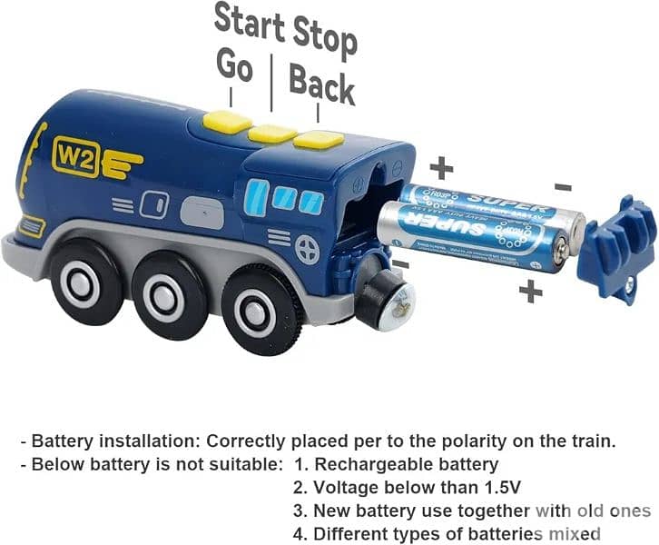 playtive electric magnetic train with trolly 2