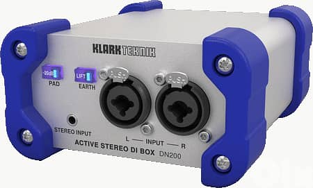 Klark Teknik DN200 V2 2-Channel Active DI Box,Extended Dynamic Range 2