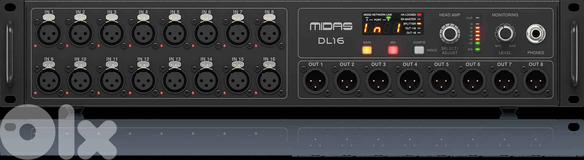 Midas DL16 16-input / 8-output Stage Box 1