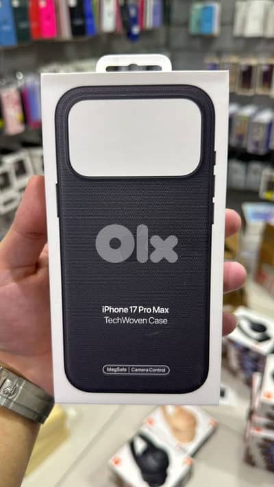 Apple Techwoven  case magsafe iphone 17 pro max Black