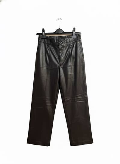faux leather pants