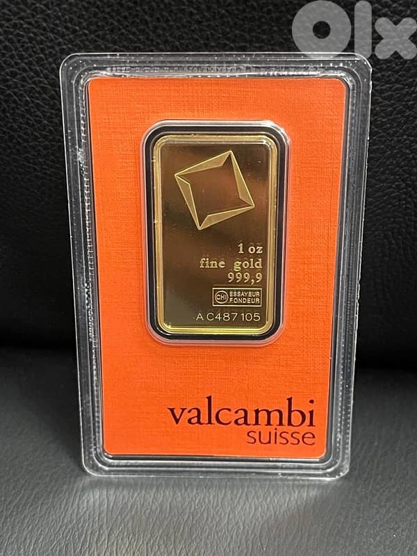 Gold Valcambi suisse Ounse 31.1 Gram 0
