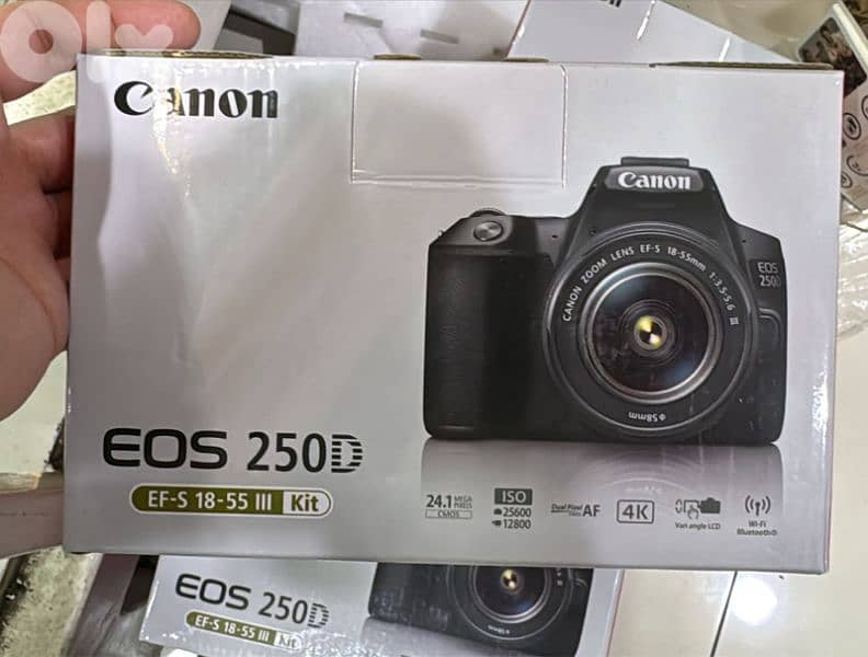 Canon Camera EOS 250D EF-S 18-55 III  IS STM Kit 0