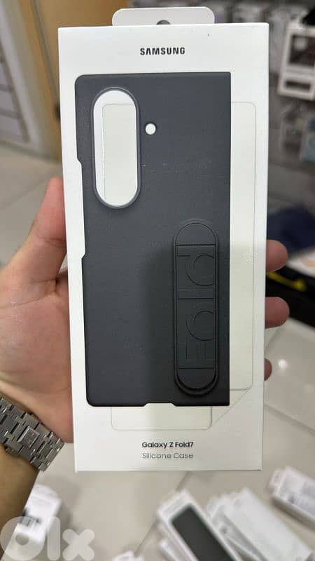 Samsung galaxy z fold 7 silicone Case Black 0