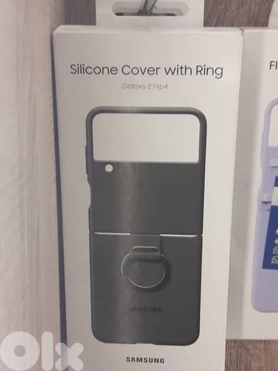 Silicone Cover With ring Galaxy Z flip 4