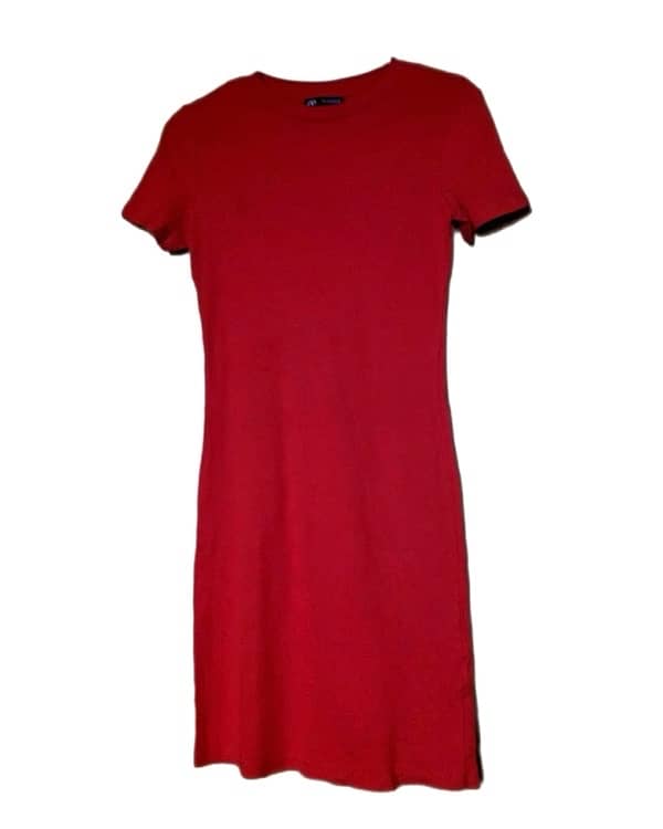 Zara red dress 0