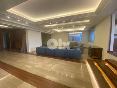 furnished apartment for rent with private terrace and garden rabieh