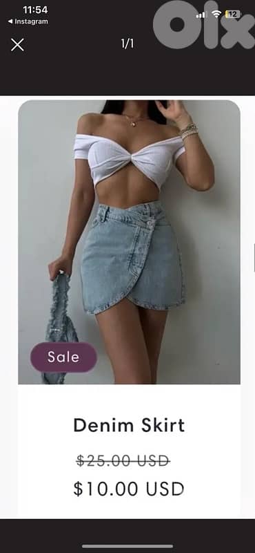 SKIRT JEANS SALE $$$ 10