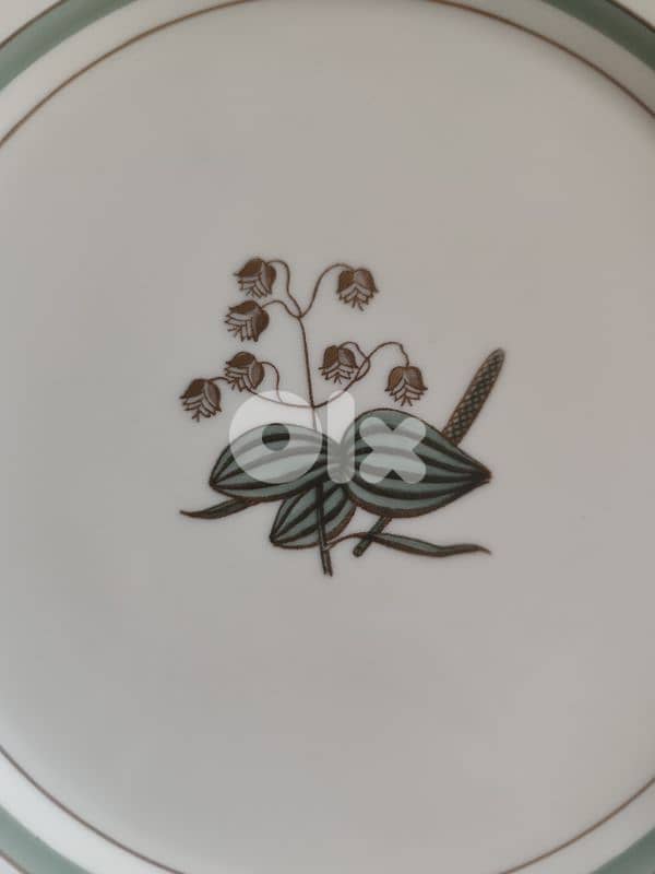 Vintage 12 Royal Copenhagen Quaking Grass Plates 2