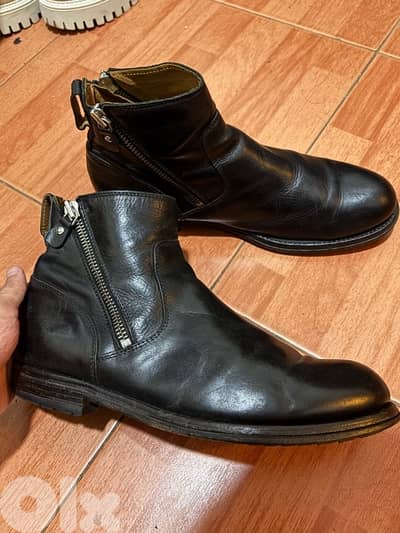 MOMA Leather boots Italy