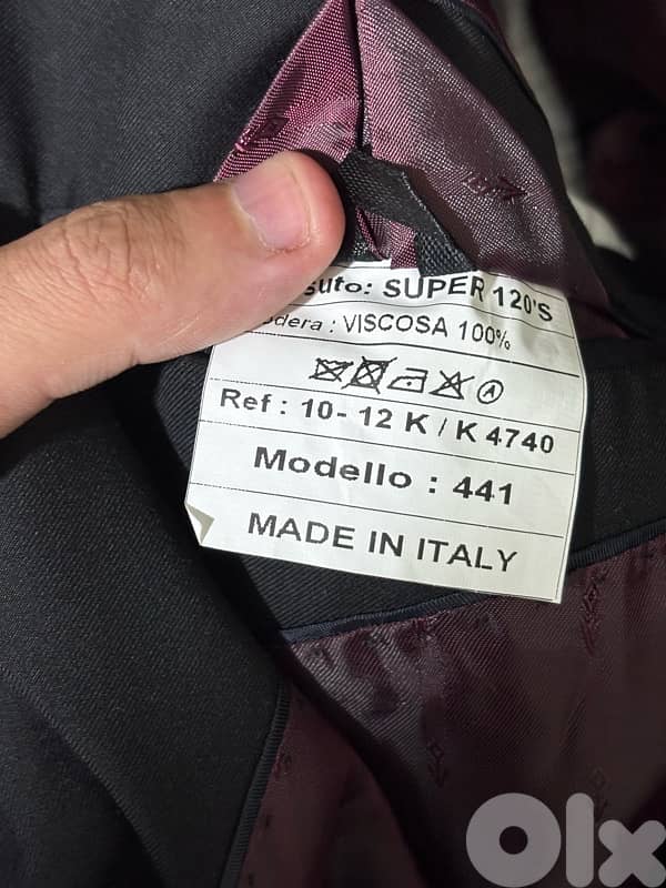 Yves Zalier super 120’s wool suit and tie, Italy 5