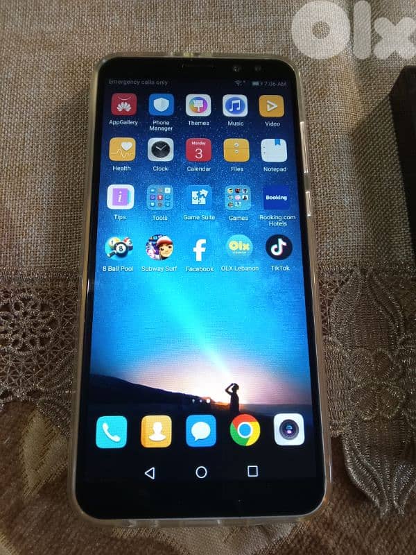 تلفون هواوي للبيع معو بطارية من شركة و كفر و قطعة من شركة السعر 65$ 6