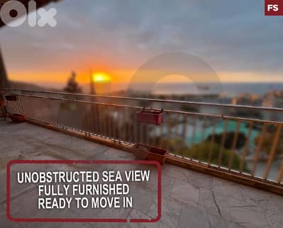 Unobstructed Sea View, Fully furnished - Zouk Mosbeh REF#FS128038