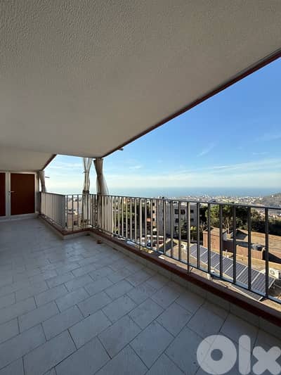 Rooftop Apartment with open views for sale in Mazraat yachouh