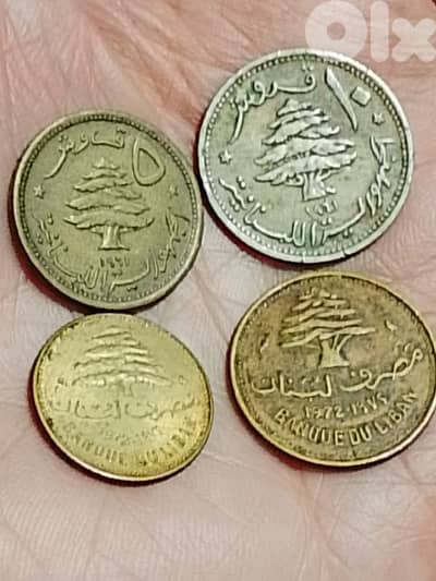 2 coins 1961 & 2 coins 1972