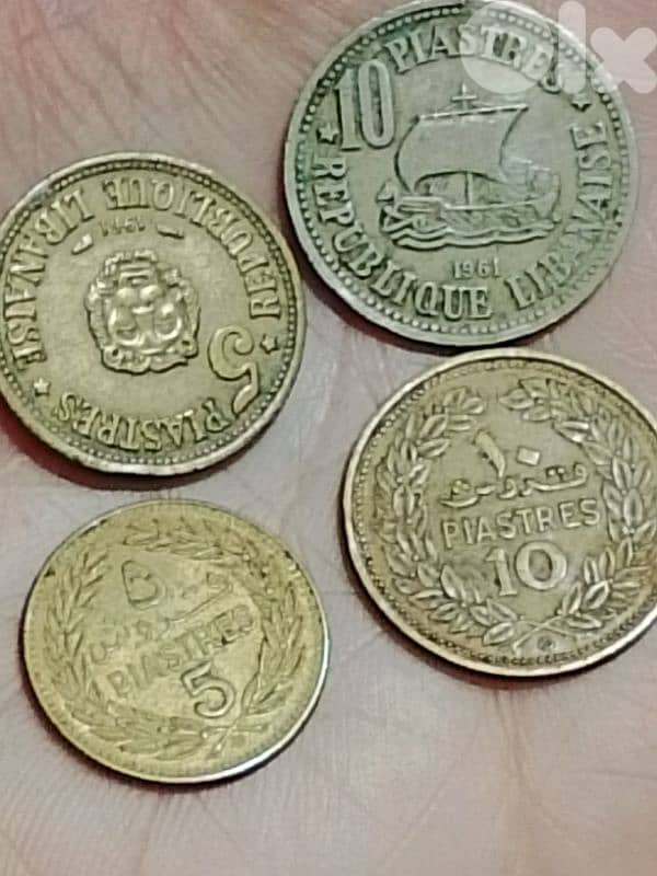 2 coins 1961 & 2 coins 1972 1