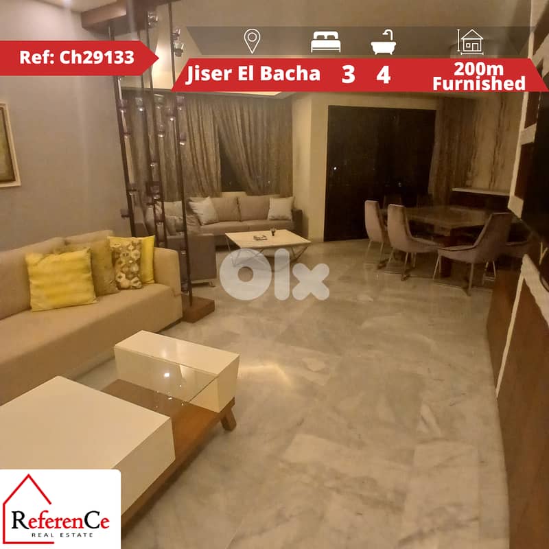 Furnished apartment in Jiser el Bacha شقة مفروشة في جسر الباشا 0