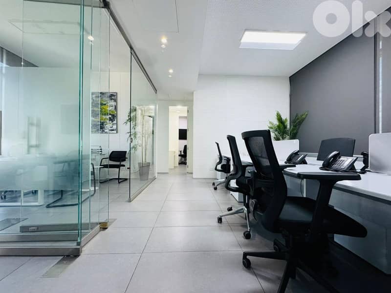 JH25-4499 Furnished Office 260m2 for rent in Sin l Fil 0