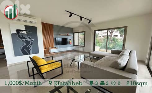 Fully furnished apartment for rent in Kfarhbab!!