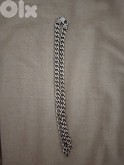 Thick Silver Necklace for Men