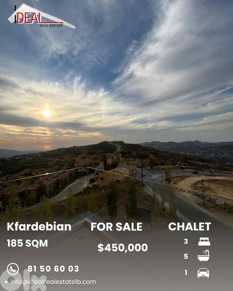 Chalet for sale in Kfardebian شاليه للبيع في كفردبيان‌‌ 0