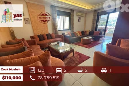 Zouk Mosbeh 120m2 | Furnished Flat | Open View | High End | EL