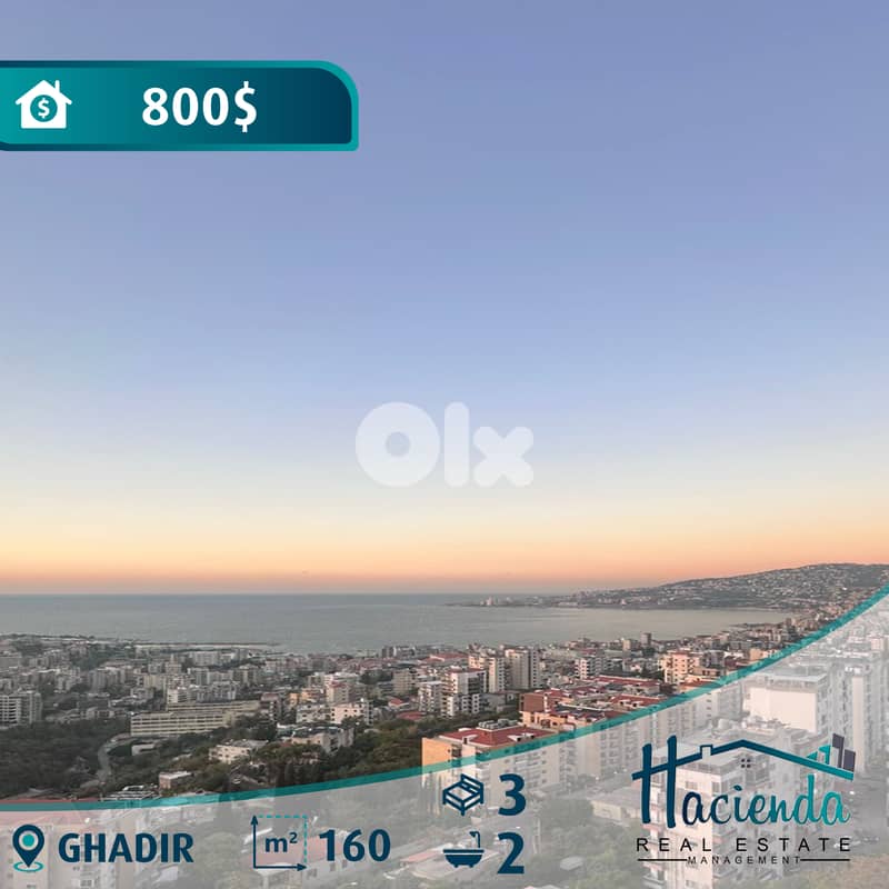 Sea View Apartment For Rent In Ghadir 0