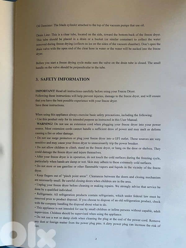 مكنة تجفيف فواكه بالتبريد ١٠ كلغ 7