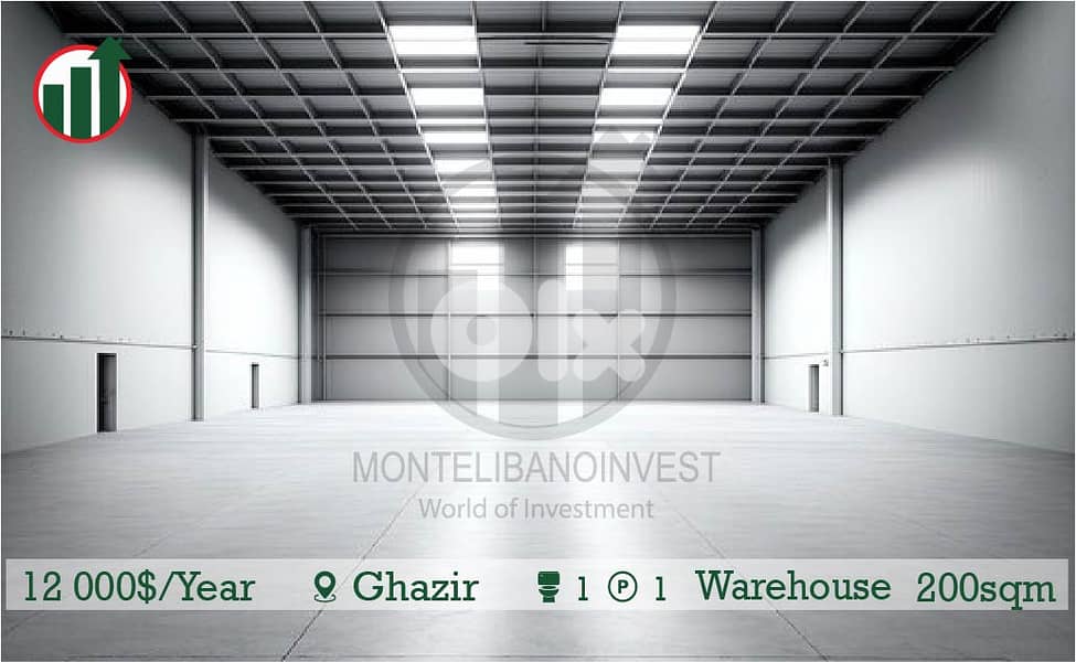 INDUSTRIAL WAREHOUSE FOR RENT IN GHAZIR!! 0
