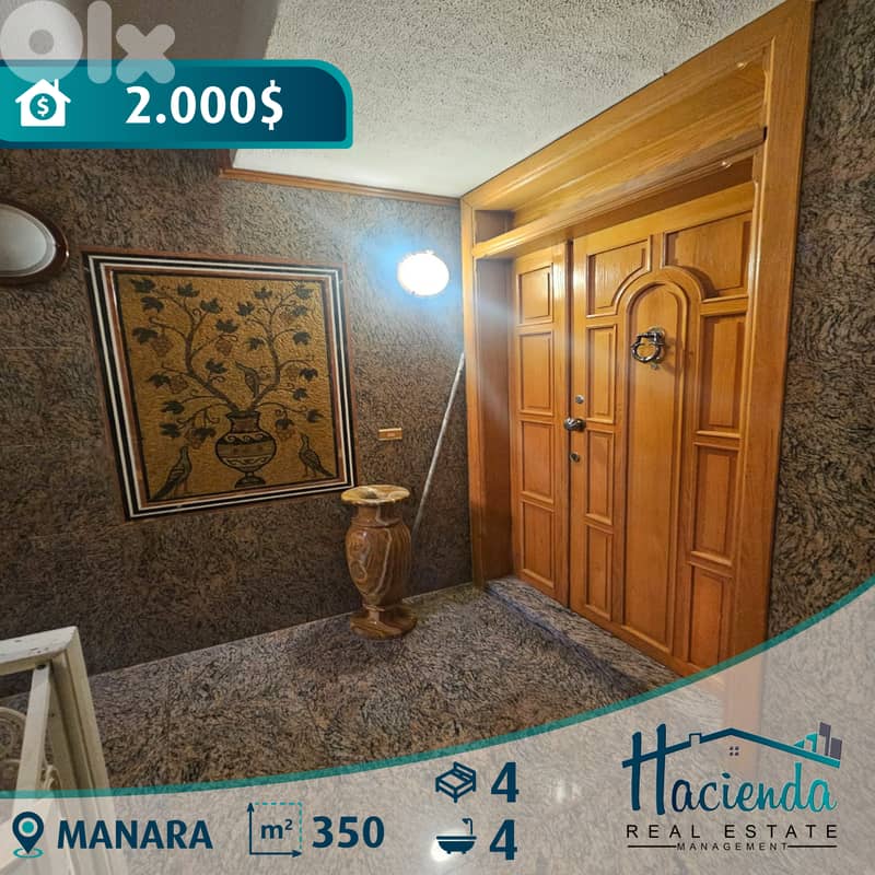 Sea View Apartment With Terrace For Rent In Manara 0