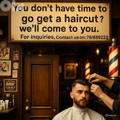 you don't have time to go get a haircut? we'll come to you