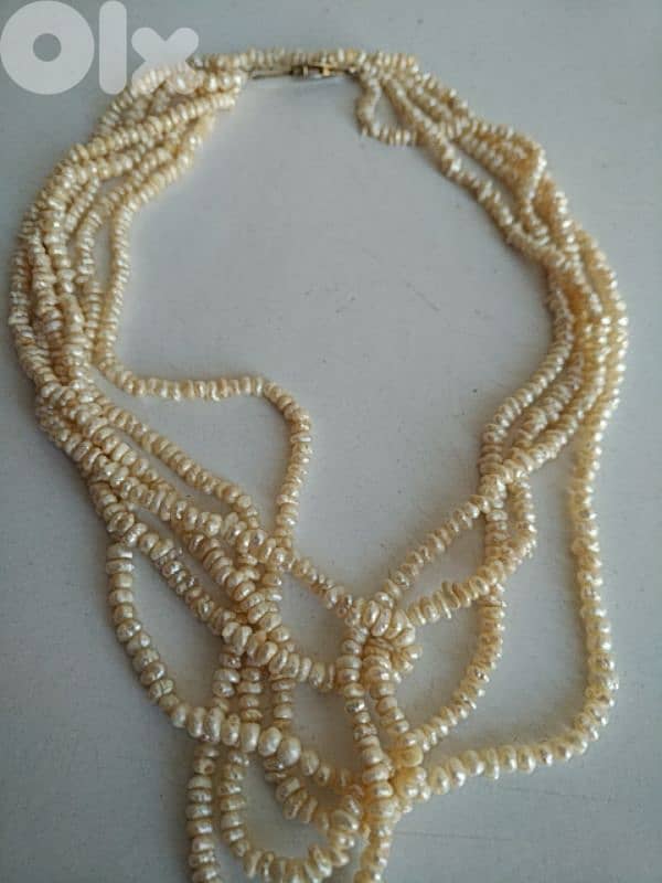 Old five strand freshwater rice pearls necklace - Not Negotiable 1