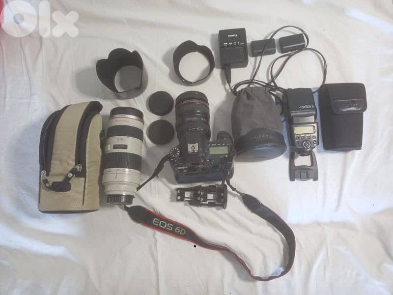 Canon 6D , 2 lences ,3 Speedlite, 2 softboxes 0