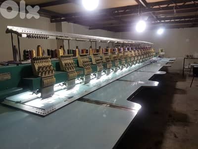 18 heads embroidery machine- تطريز ١٨ رأس