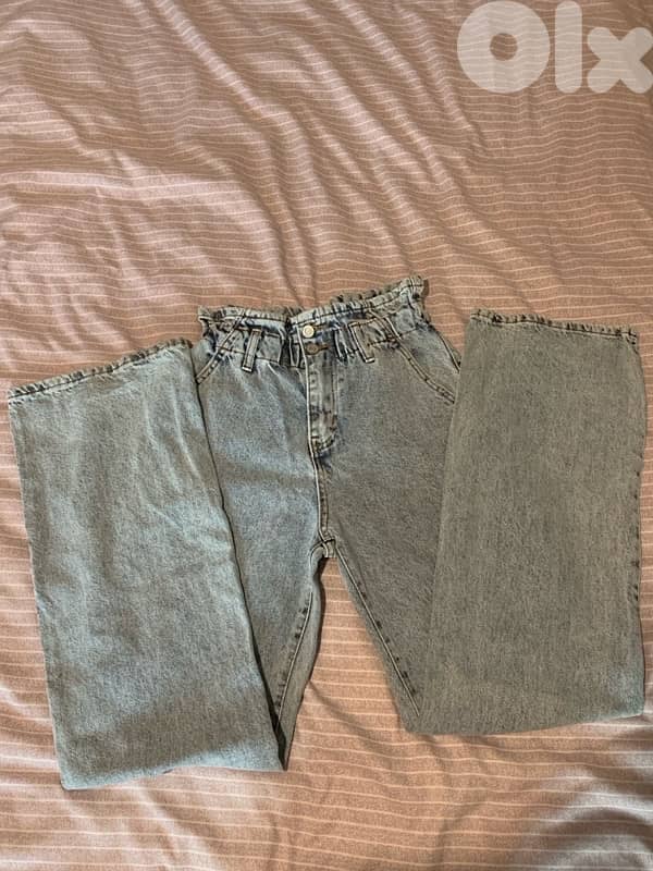 Wide Leg high waisted jeans 2