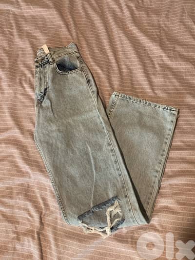 wide leg highs waist jeans