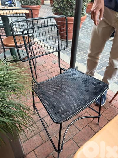 Used Metal Café Chairs – Excellent Condition (Saifi, Beirut)