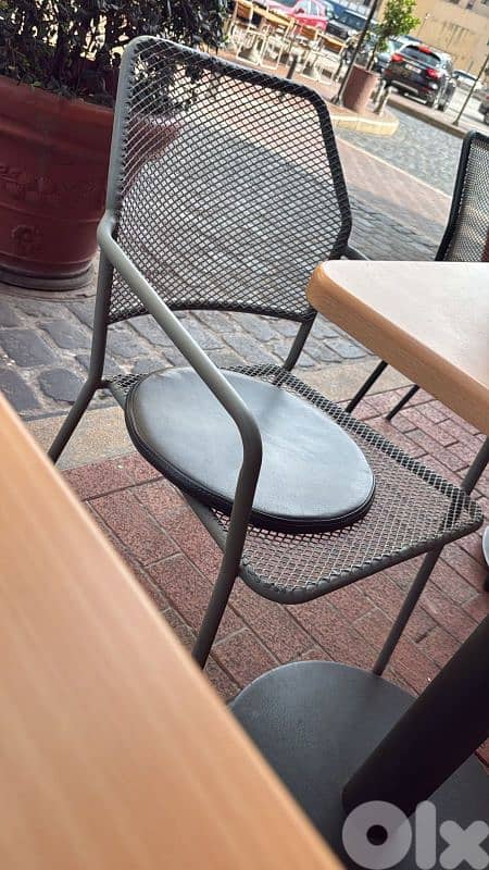 Used Metal Café Chairs – Excellent Condition (Saifi, Beirut) 1