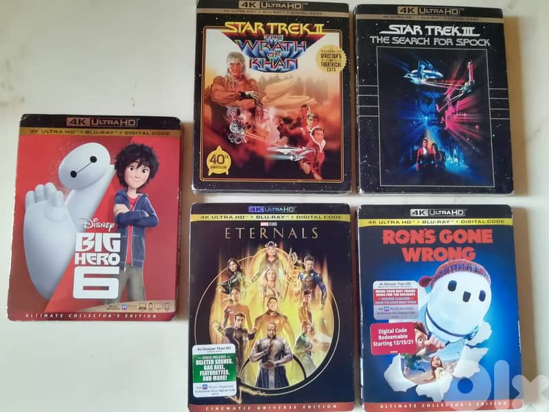 4k ultra hd & bluray double disc movies new sealed 15$ each 0