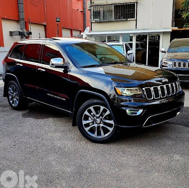 JEEP Grand Cherokee LIMITED PLUS 2018 4WD V6 76000 MILES BLACK/BLACK 0